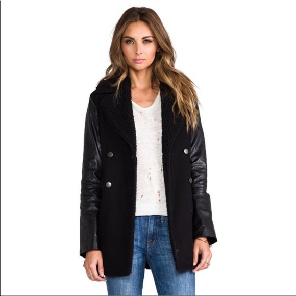 Current/Elliot The Longline Pea Coat - Picture 4 of 9